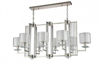 Люстра NICOLAS SP8 L1000 NICKEL/WHITE